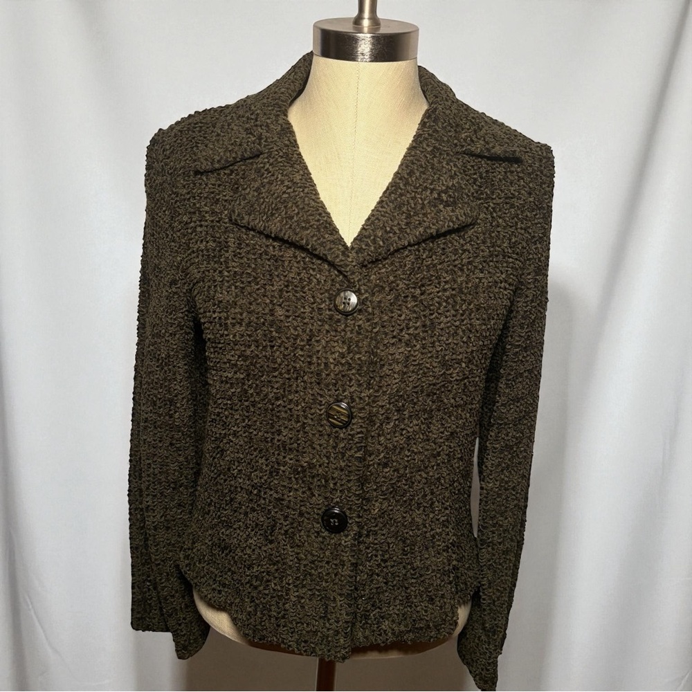 Y2K Fashion Bug Cropped Wool Cardigan